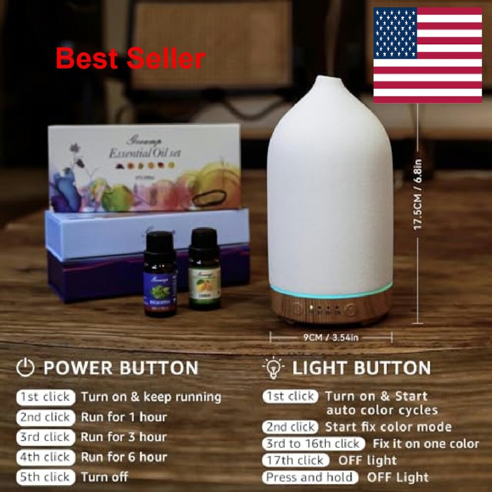 Ceramic Ultrasonic Essential Oil Diffuser Humidif… - image 7